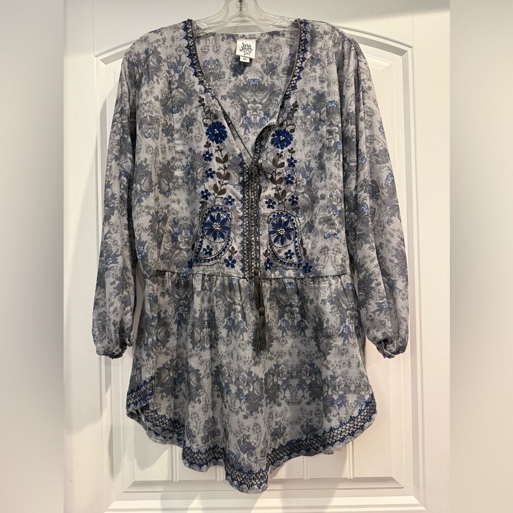 Ivy Jane Embroidered Beaded Boho Top